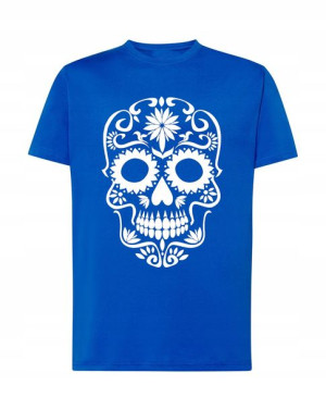 T-Shirt koszulka fajny nadruk Biała czaszka r.XXL
