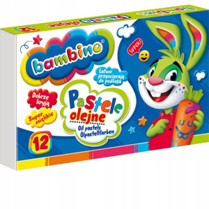 Pastele olejne 12 kolorów bambino