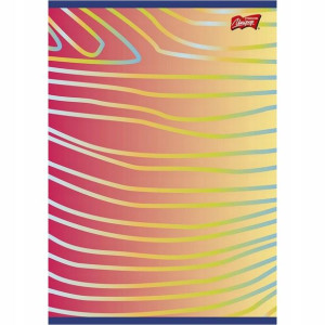 Zeszyt A4 80 kartek kratka Rainbow laminowany