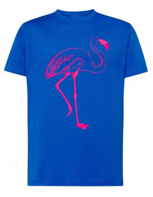 T-Shirt koszulka fajny nadruk różowy Flaming r.4XL