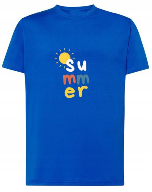 T-Shirt koszulka kolorowy nadruk Summer r.XS