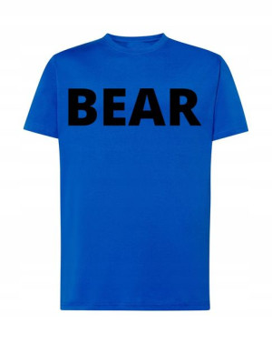T-Shirt Koszulka modny nadruk Bear Rozm.4XL