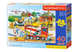 Castorland Puzzle 40el. Maxi Construction Site Układanka