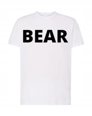 T-Shirt Koszulka modny nadruk Bear Rozm.XXL