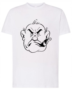 T-Shirt koszulka nadruk Angry guy Rozm.XS