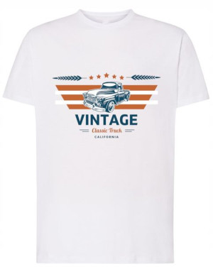 T-Shirt koszulka nadruk ciężarówka vintage r.3XL