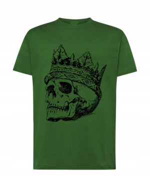 T-Shirt koszulka nadruk czaszka korona r.4XL