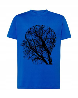 T-Shirt koszulka nadruk Drzewo twarz myśli r.S
