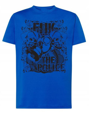 T-Shirt koszulka nadruk FUK THE POLICE r.3XL