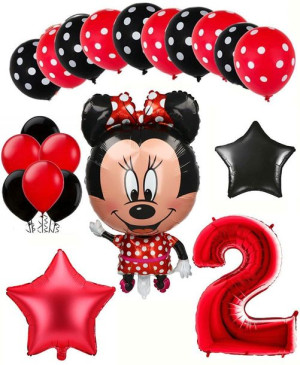 Balony Zestaw Na Drugie 2 Urodziny Myszka Minnie