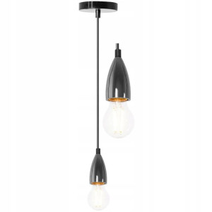 Lampa Wisząca Sufitowa Black Chrome Oprawka