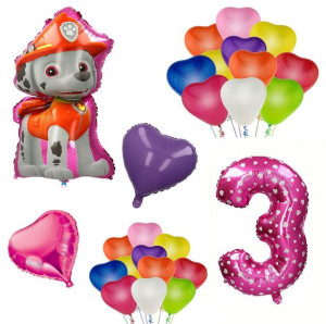 Balony Zestaw Na Trzecie Urodziny 3 Latka Psi Patrol Marshall