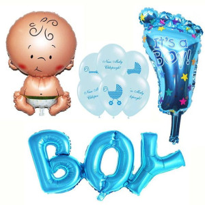 Zestaw Balony Baby Shower Boy Narodziny
