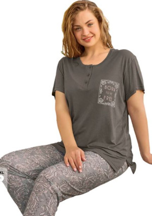 Piżama Damska Vienetta wiskoza +Size 4XL plus size