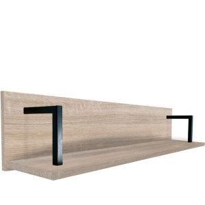 Długa półka wisząca 160 cm dąb sonoma LOFT