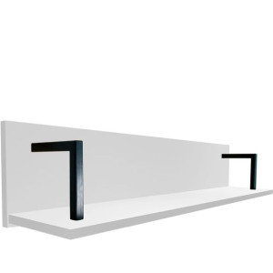 Biała półka wisząca ścienna 110 cm LOFT
