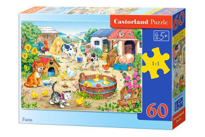 Castorland Puzzle 60el. Farm Klasyczna Układanka Farma