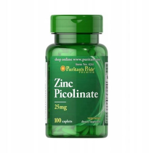 Puritan's Pride Pikolinian Cynku Zinc 25 mg 100tab
