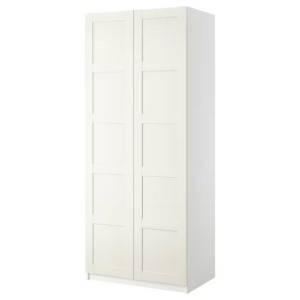 IKEA PAX BERGSBO Szafa 2 drzwiowa biały/biały 100x60x201 cm