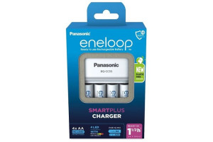 Ładowarka Panasonic Eneloop Bq-cc55e + 4 X Eneloop White Lr6 Aa 2000mah Eco