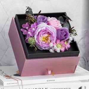 Flowerbox Róże Mydlane Ala Wieczne Walentynki 2022