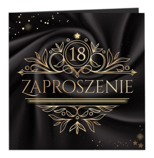 ZAPROSZENIA NA 18 URODZINY z Białą Kopertą - B50