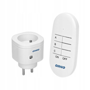 Orno Gniazdo Elektryczne Zdalnie Sterowane 1+1 Min
