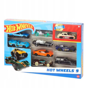 hot Wheels 9 pak autka zestaw zabawka auta samochodziki