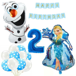 Balony Zestaw Na 2 Urodziny Frozen Kraina Lodu