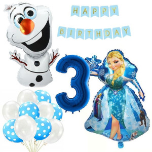 Balony Zestaw Na 3 Urodziny Frozen Kraina Lodu