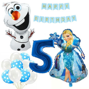 Balony Zestaw Na 5 Urodziny Frozen Kraina Lodu