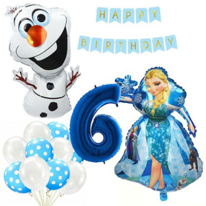 Balony Zestaw Na 6 Urodziny Frozen Kraina Lodu