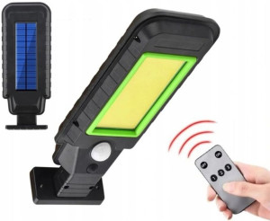Latarnia Lampa Solarna Uliczna 128led Pilot Uchwyt