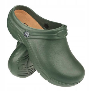 Chodaki damskie piankowe ogrodowe kroksy Inset Zielone 37