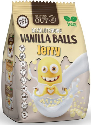 Płatki śniadaniowe Kulki Waniliowe Bezglutenowe 375 g - Jerry Vanilla Balls
