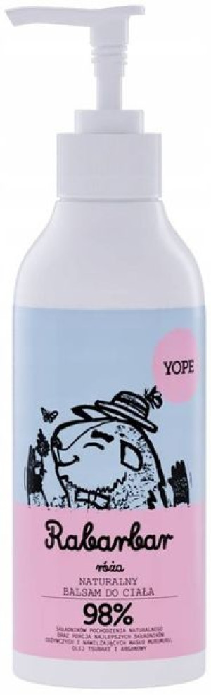 Balsam do ciała Rabarbar i Róża naturalny 250 ml Yope