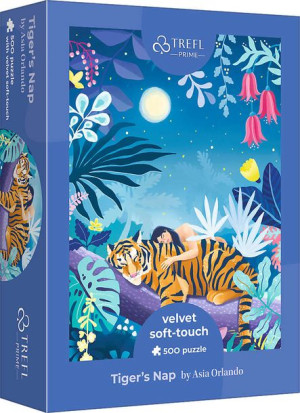 Puzzle 500 elementów Velvet Soft Touch Tiger's Nap UFT