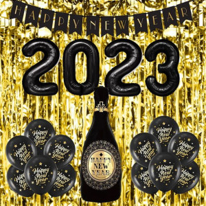 Zestaw Dekoracji Balony Sylwester 2023 18szt