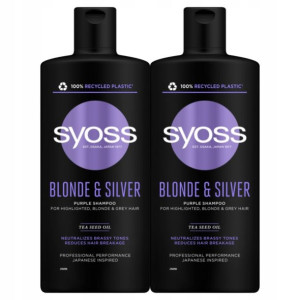 Syoss Blond Silver Szampon do włosów Blond 2x440