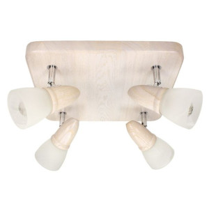Julietta Lampa Sufitowa 4xe14 Max.40w Dąb Bielony/chrom/biały