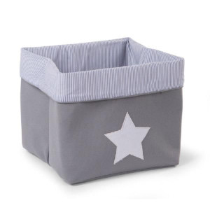 Childhome Pudełko płócienne 32 x 32 x 29 cm Grey