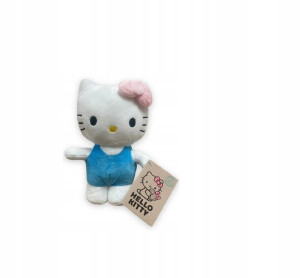 HELLO KITTY maskotka niebieska pluszowa oryginał