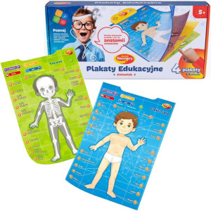 Interaktywne plakaty edukacyjne Człowiek dźwięk polski