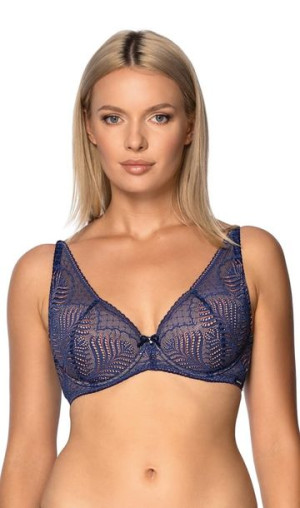 Biustonosz push-up Lorenza granat Nipplex 80D