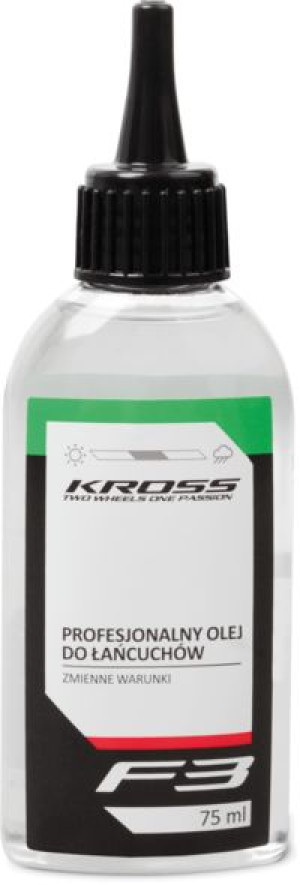 Olej do łańcuchów rowerowych Kross F3 zmienne warunki 75 ml