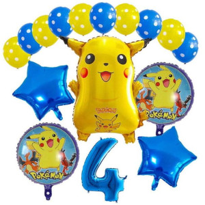 Zestaw Balonów Na 4 Urodziny 4 Latka Pokemon