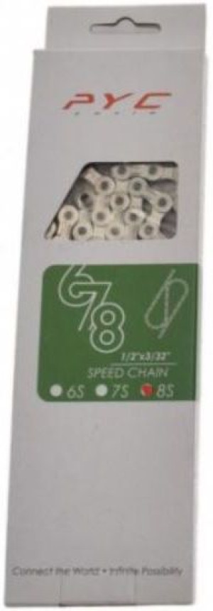 Łańcuch rowerowy PYC P8001 8 rzędów 1/2”x3/32”