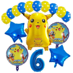 Zestaw Balonów Na 6 Urodziny 6 Latek Pokemon