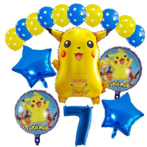 Zestaw Balonów Na 7 Urodziny 7 Latek Pokemon