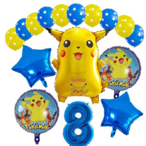 Zestaw Balonów Na 8 Urodziny 8 Latek Pokemon